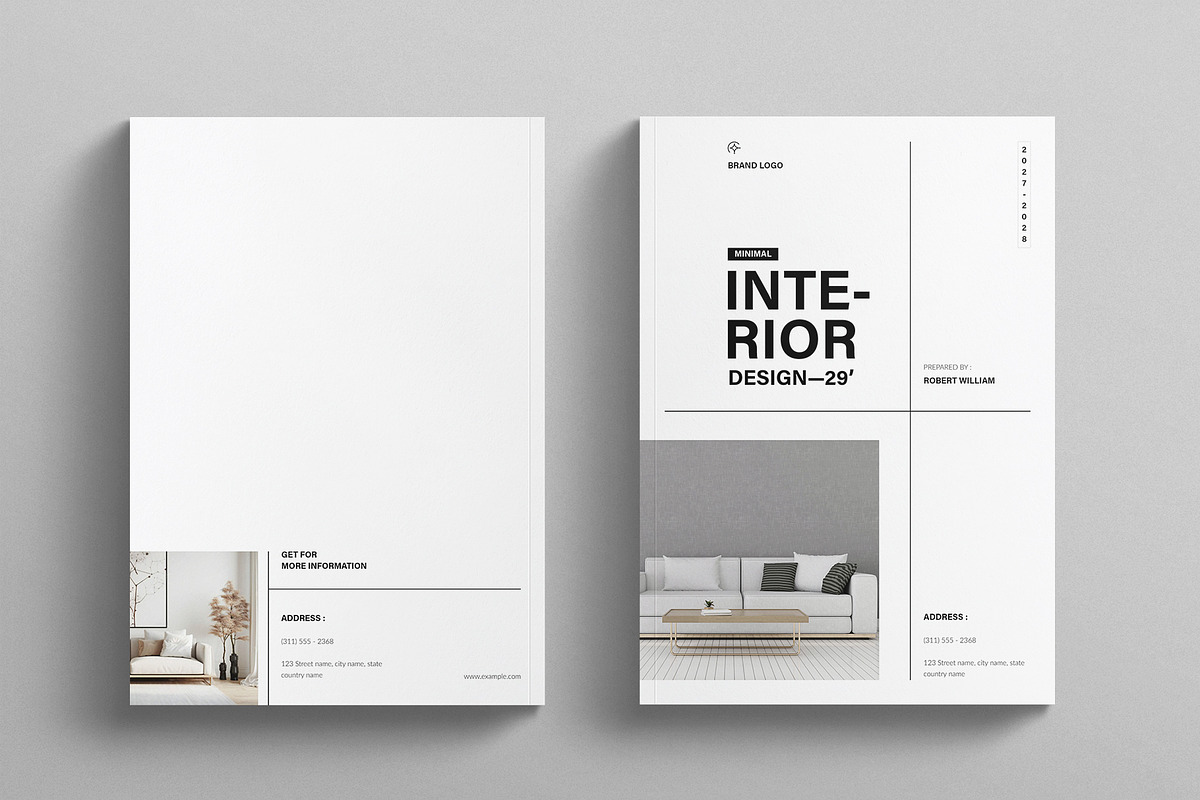Minimal Interior Design Template, a Brochure Template by E-Type (Photo 7 of 7)