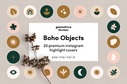Instagram Highlight Covers Boho Vol1, a Social Media Template by Geometrica Bureau (Thumbnail 1 of 7)