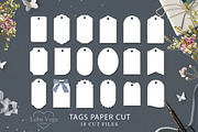 Tags svg paper cut template/ Decorat, an Object Graphic by Luba Vega (Thumbnail 1 of 3)