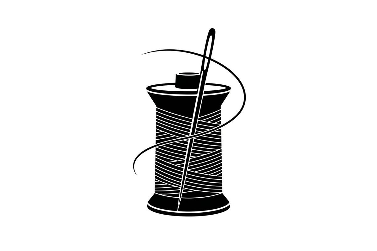 Sewing thread spool and needle, a Graphic by hafijul (Photo 2 of 10)