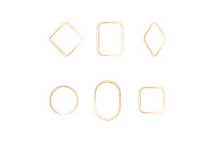 Watercolor frames in assorted, an Illustration by okskukuruza