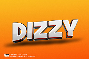 Chrome Dizzy 3D Text Effect PSD, a Layer Style Add-On by Design Fly