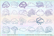 Cloud Creator Doodle Stamp Brushes, a Brush Add-On by Paper Element (Thumbnail 8 of 10)