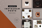 ANIMATED Holiday Instagram Posts, a Social Media Template by Ruby&Heart Studio (Thumbnail 1 of 10)
