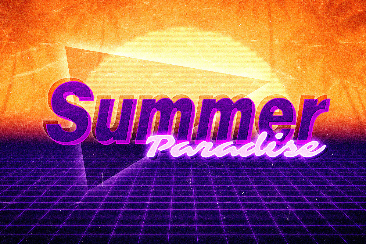 80s Text Effects Collection, a Layer Style Add-On by pixelbuddha.net (Photo 14 of 15)
