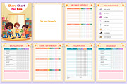 Chore Chart For Kids Canva Kdp, a Stationery Template by Mustafiz (Thumbnail 2 of 4)