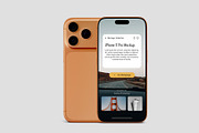 iPhone 17 Pro Mockups, an iPhone Mockup by Tahtagraphic (Thumbnail 7 of 14)