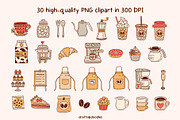 Cafe and Bakery Clipart and Patterns, a Food Illustration by Drafts n Doodles (Thumbnail 2 of 12)