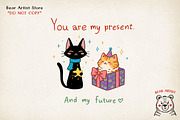 Valentine Cat PNG Bundle, a Graphic by GlitterCraft (Thumbnail 66 of 101)