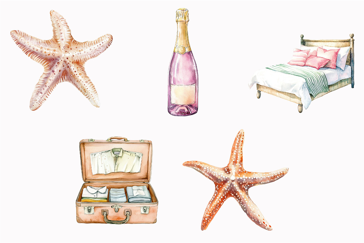 Watercolor Palm Club Clipart, an Illustration by Design Market (Photo 5 of 5)