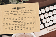 Office Typewriter SVG font, a Serif Font by Ana's Fonts (Thumbnail 5 of 10)