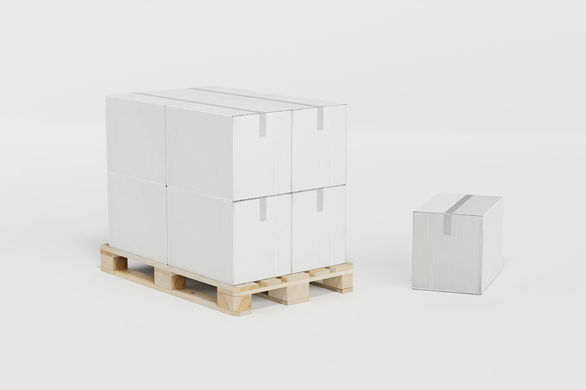 Pack 6 Cardboard boxes Mock up, a Household Mockup by Daniel Megias (Photo 6 of 7)