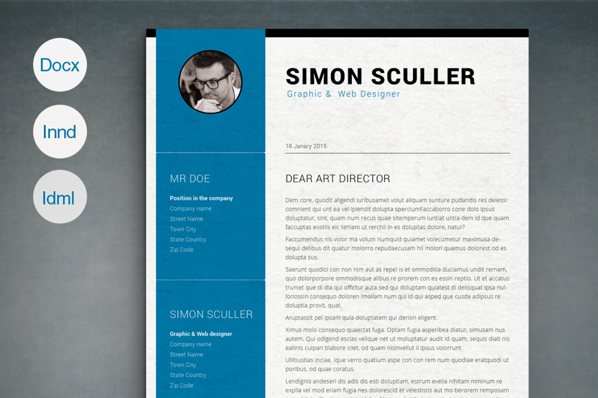 Cv Template, a Resume Template by sz81 (Photo 3 of 3)