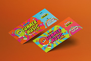 Blue Green Bold Bright Summer Music, a Card Template by graphicook (Thumbnail 1 of 3)