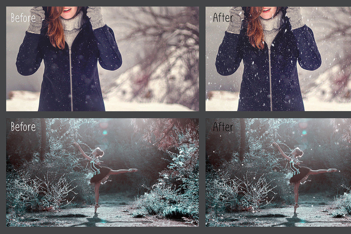Natural Snow Overlays, a Layer Style Add-On by MixPixBox (Photo 5 of 9)