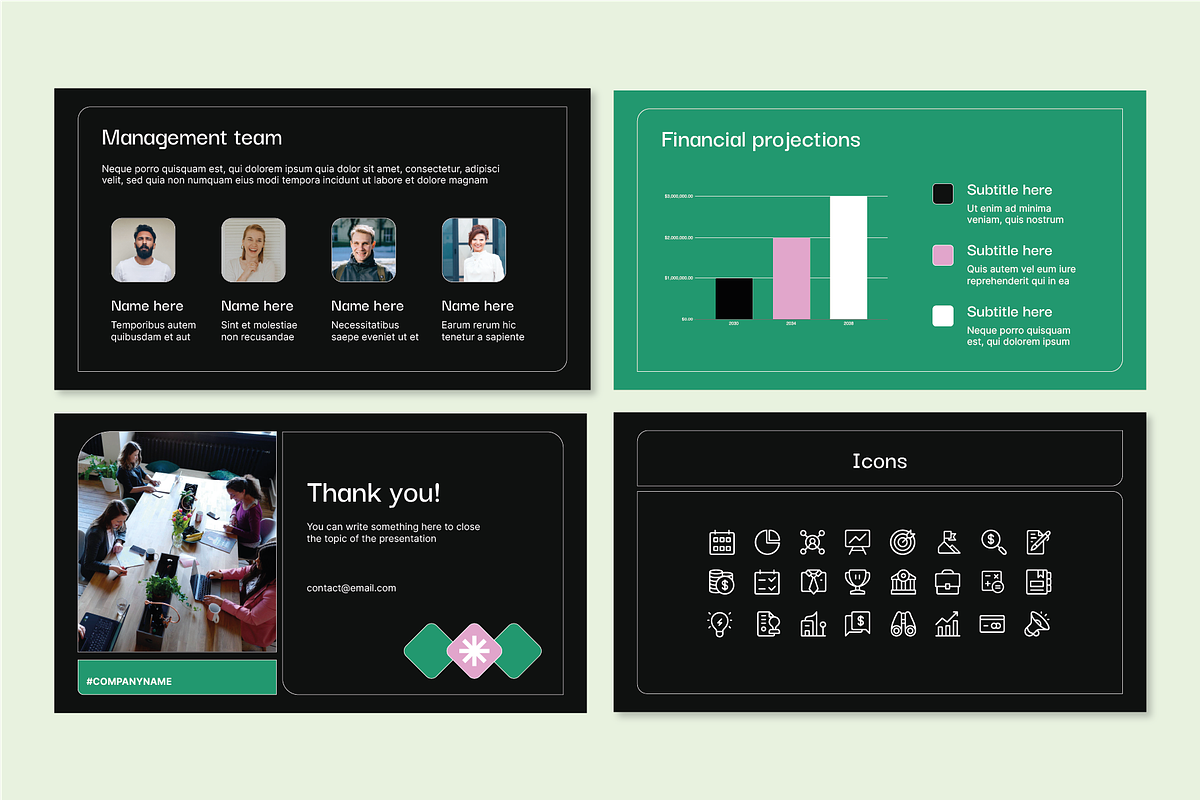 Pitch Deck Presentation Template, a Presentation Template by Hamocreate (Photo 6 of 6)
