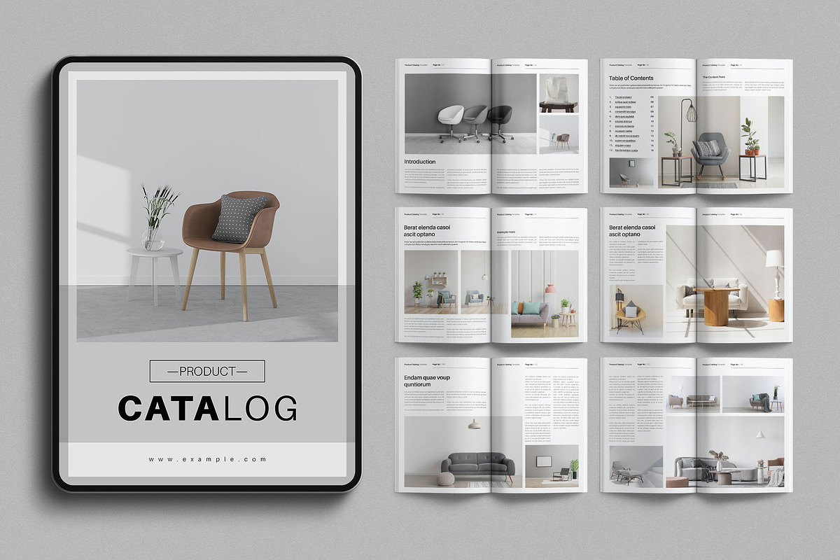 Digital Product Catalog Template, a Brochure Template by E-Type (Photo 1 of 8)