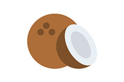 Coconut Flat Icon, a Duotone Icon by Pexelpy (Thumbnail 1 of 2)