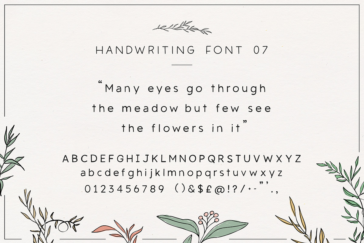 The Handwriting Font Bundle, a Sans Serif Font by Salt & Pepper Designs (Photo 9 of 12)
