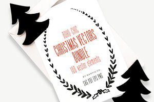 100 Christmas Vectors Bundle