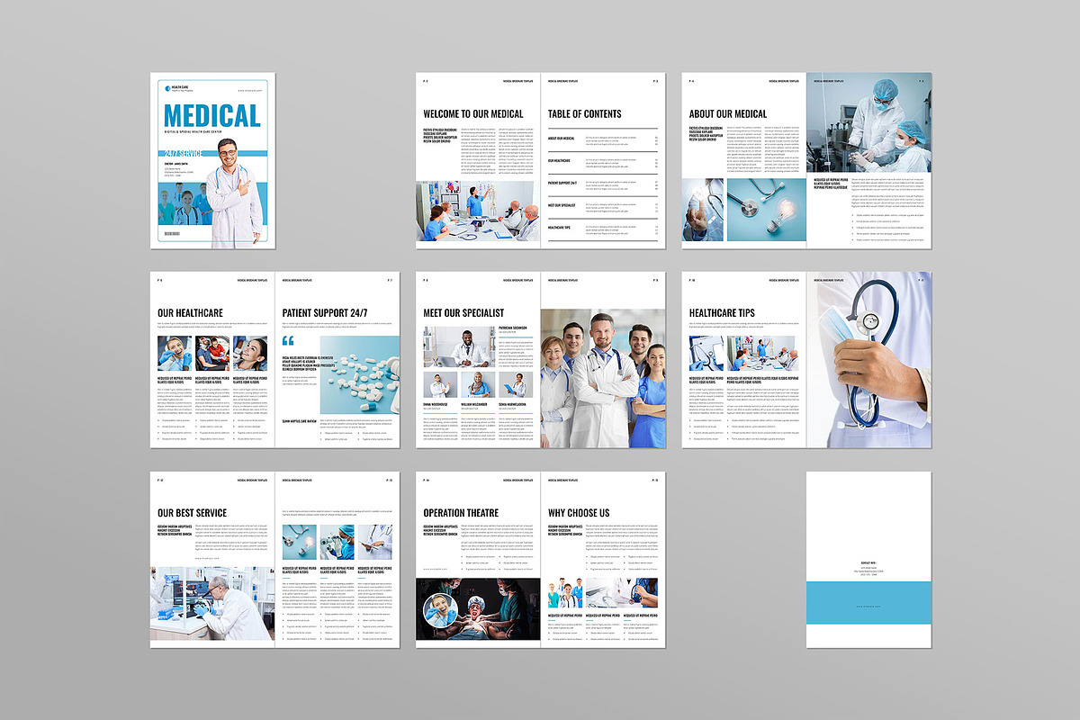 Medical Brochure Template, a Brochure Template by ElvinPrint (Photo 8 of 8)
