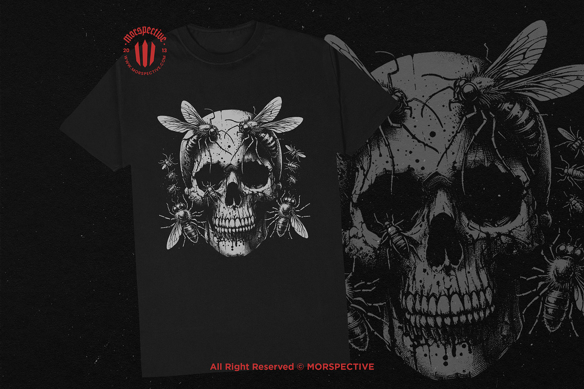 10 Bundle Dark Art Skull Insect, an Illustration by Morspective (Photo 2 of 7)