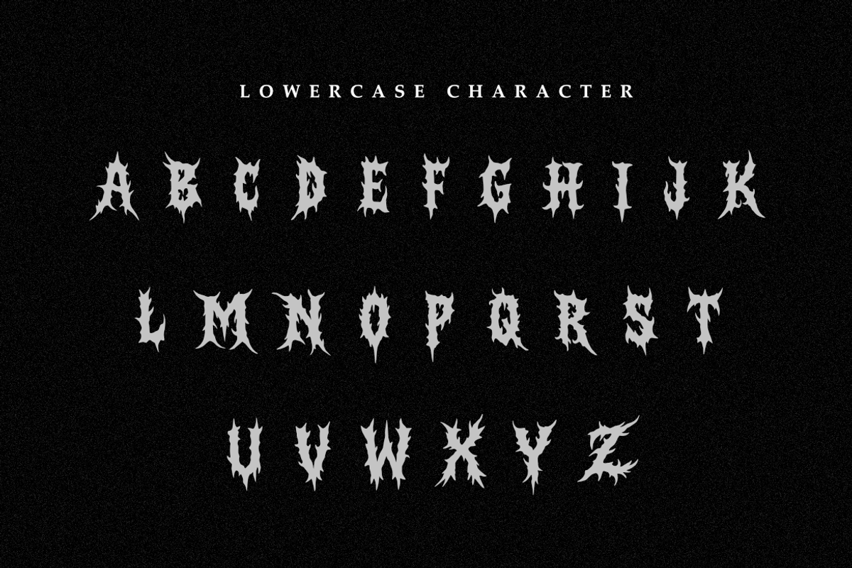 Broken Memories | Brutal Death Metal, a Symbol Font by Masyafi Studio (Photo 4 of 8)