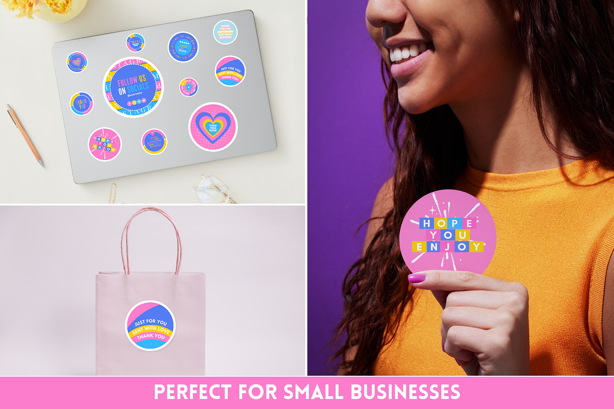 Packaging Sticker Templates - 12 pcs, a Stationery Template by SunshineStudioBoutique (Photo 8 of 10)