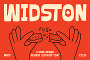 Widston — A Chunky Hand-Drawn Font, a Handwritten Font by Mbonster Design Studio (Thumbnail 1 of 16)