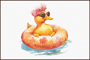 Watercolor Cute Funny Birds Clipart, an Illustration by Sublimation Artist (Thumbnail 3 of 6)