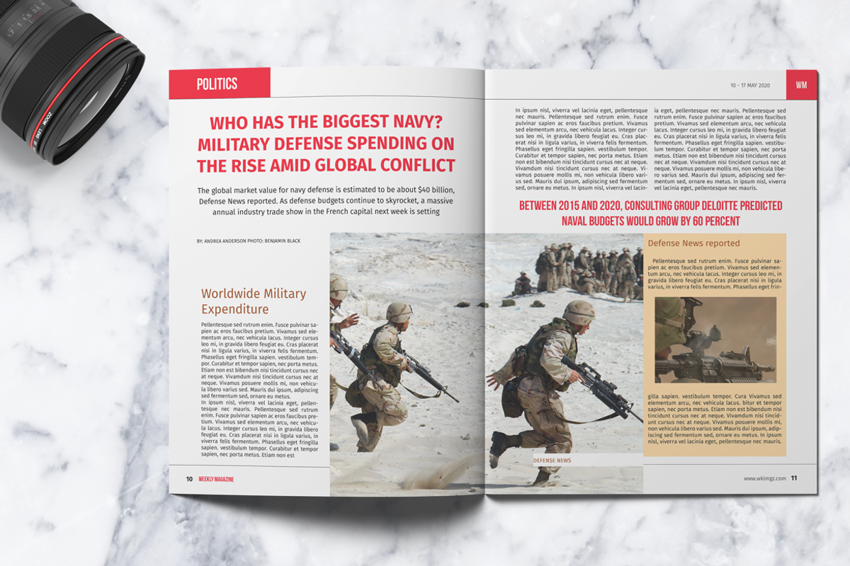 WEEKLY - News Magazine, a Magazine Template by Boris Cupac (Photo 7 of 17)