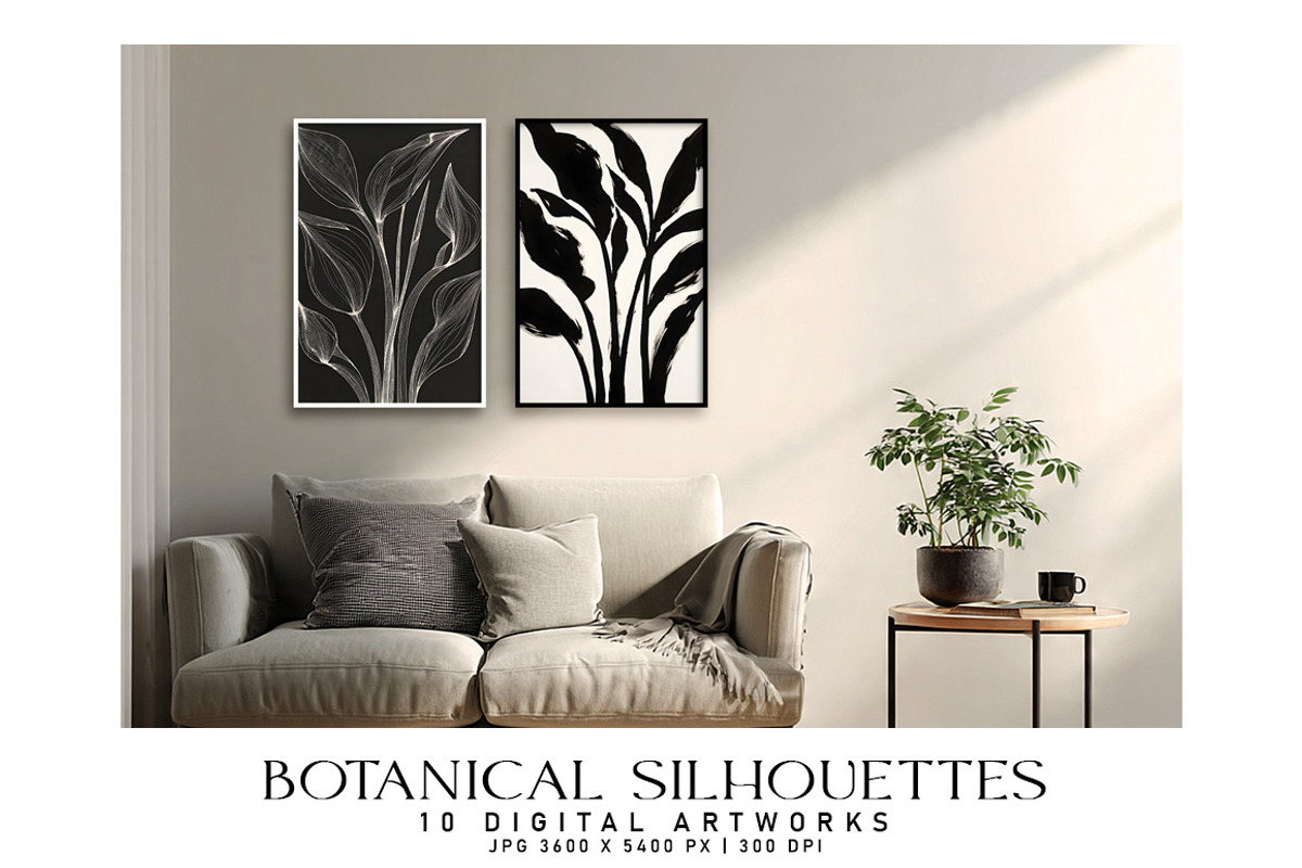 Botanical Silhouettes, a Decorative Illustration by Digital Art Creations (Photo 4 of 6)