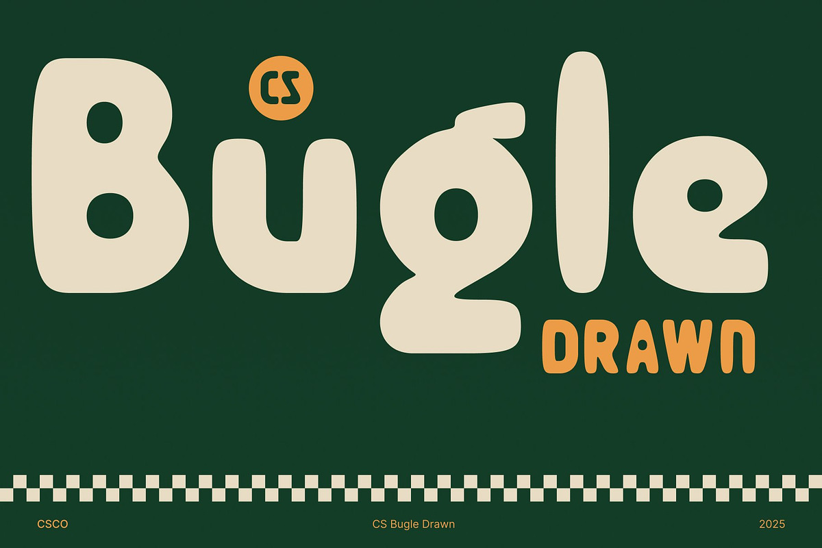 CS Bugle Drawn, a Sans Serif Font by Craft Supply Co. (Photo 1 of 8)
