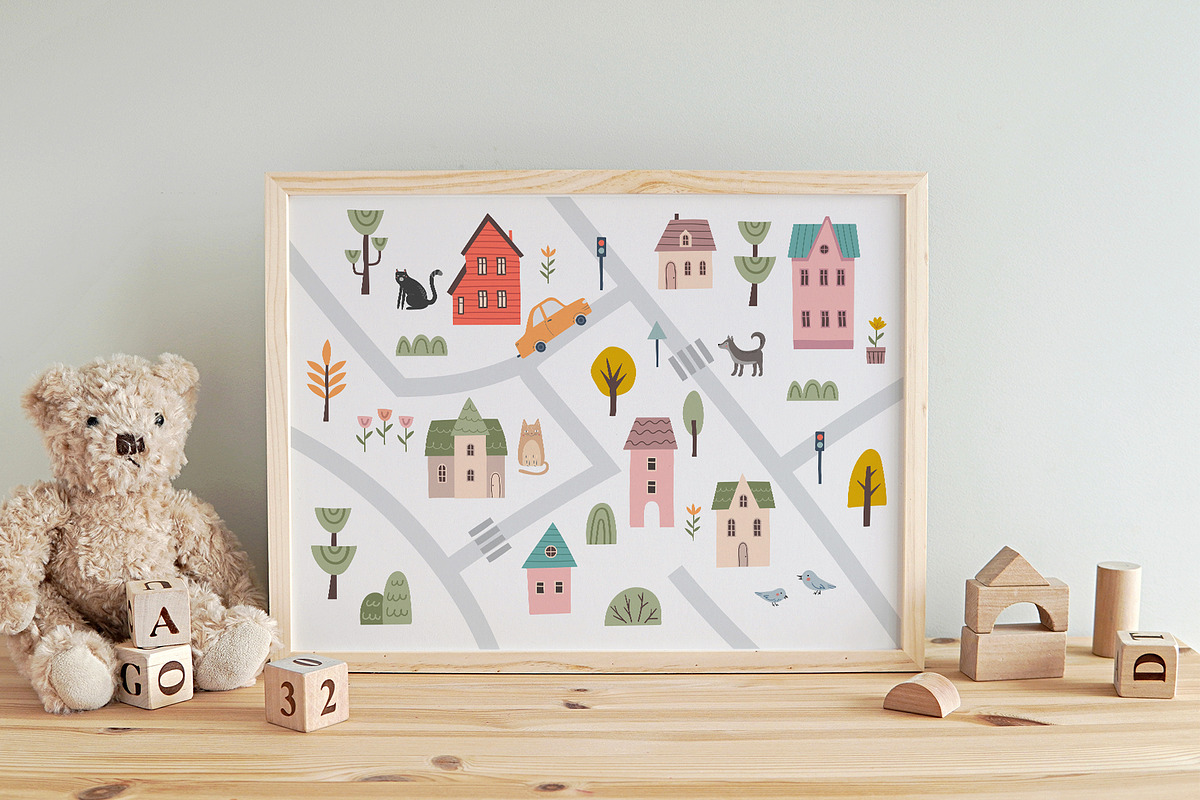 Kids Map Creator, an Object Illustration by Nadezhda Mikhailova (Photo 10 of 15)
