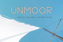 Unmoor - Color and Outline Rope Font