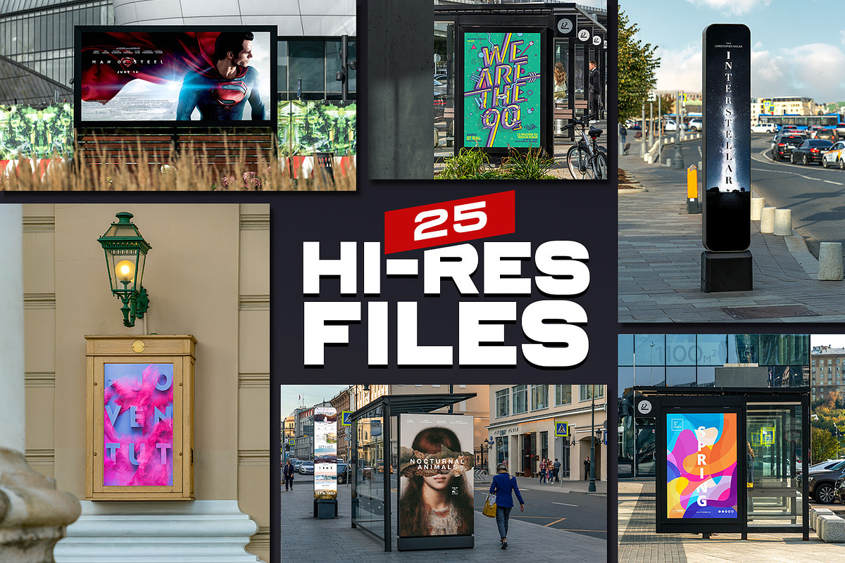 25 Street Billboards Mockups, a Product Mockup by Madebyvadim (Photo 2 of 4)