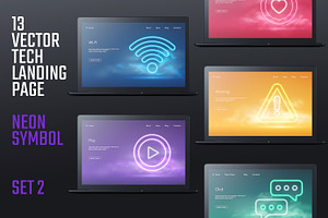 Tech landing page set 2