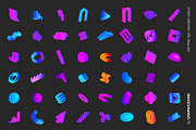 200 Geometry 3D PNG Shapes, an Object Graphic by Graphicdome (Thumbnail 5 of 12)