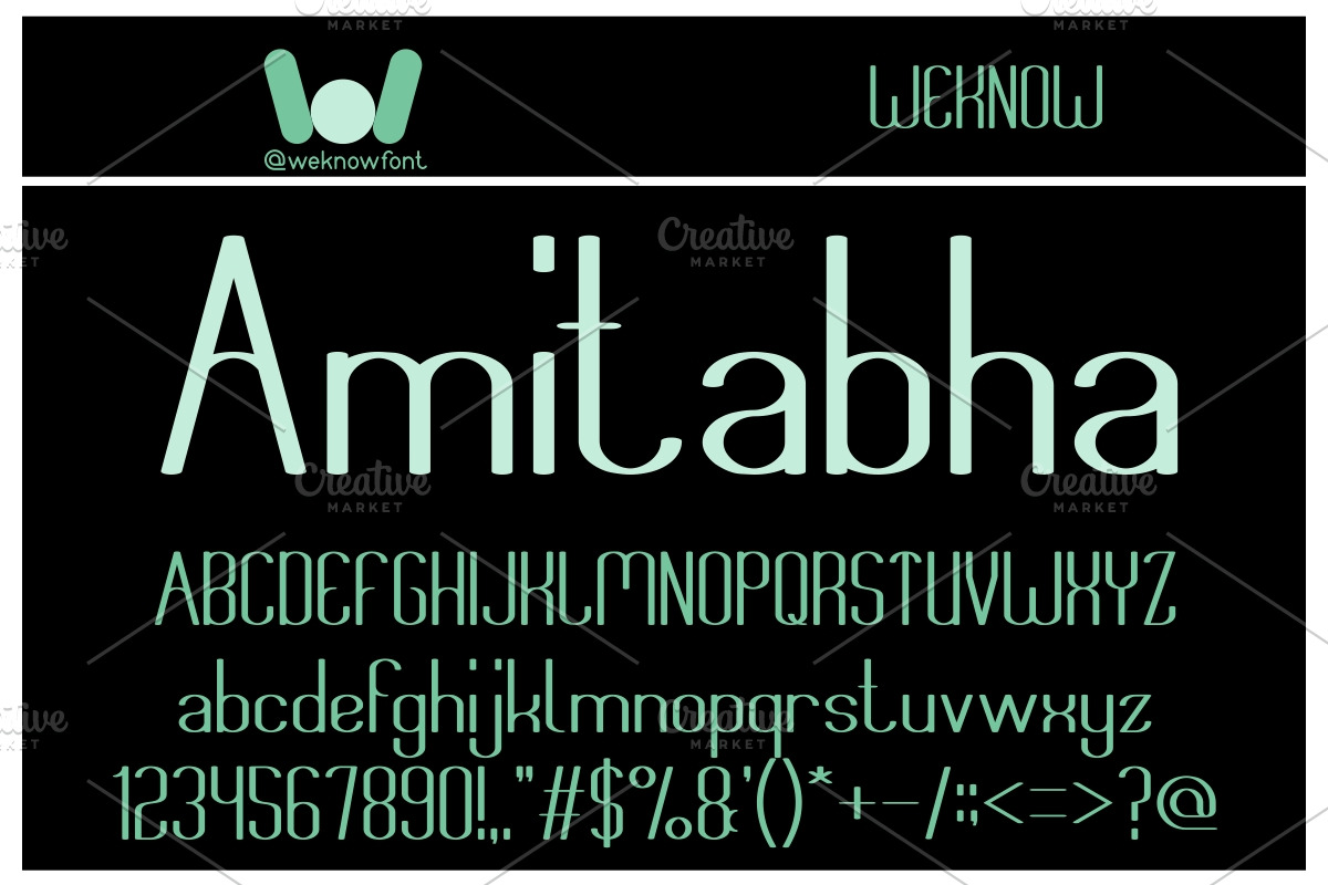 think font, a Font by weknow (Photo 4 of 5)
