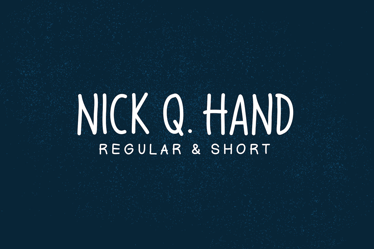 Nick Q Hand Font