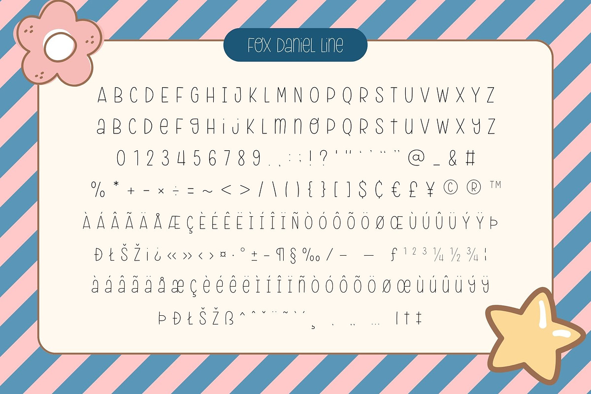 Fox Daniel : 6 Font Styles, a Symbol Font by Fox7 By Rattana (Photo 9 of 13)