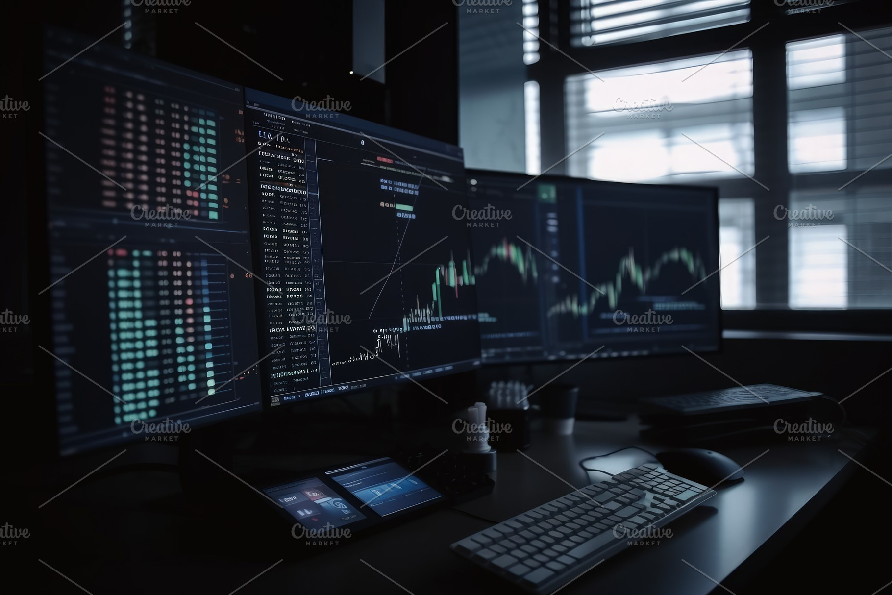 Stock market or forex trading graph, a Photo by Iftikhar Alam