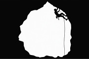 Mountain Climber Silhouette Set, an Illustration by Amazin_art (Thumbnail 20 of 21)
