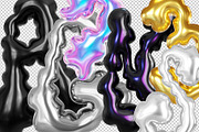 Wavy 3D Type - Liquid Chrome Letters, a Graphic by LarysaZabrotskaya (Thumbnail 13 of 14)