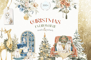 Modern Christmas Watercolor