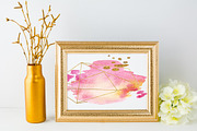 SPRING 63 PNG! WATERCOLOR BLOBS+GOLD, a Texture Graphic by holaholga (Thumbnail 5 of 6)
