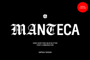 ED Manteca - Combination Typeface, a Sans Serif Font by Emyself Design (Thumbnail 1 of 11)