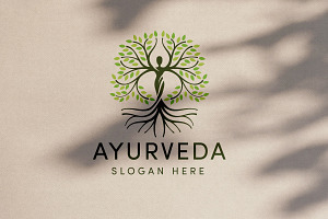 Ayurveda Logo Template