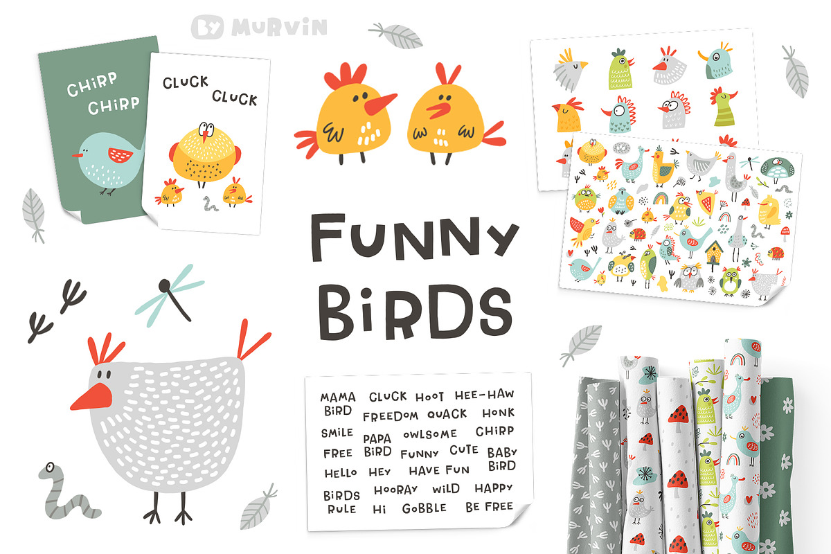 Funny birds collection, a Graphic by Murvin (Photo 1 of 12)