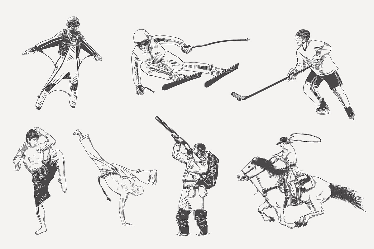 Players and spotsmen sketches, a Person Illustration by Akimo Mia (Photo 4 of 4)